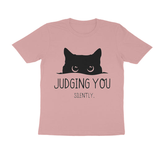 Pastel Dusty "Judging You Silently" Men's Cat T-Shirt Tshirt