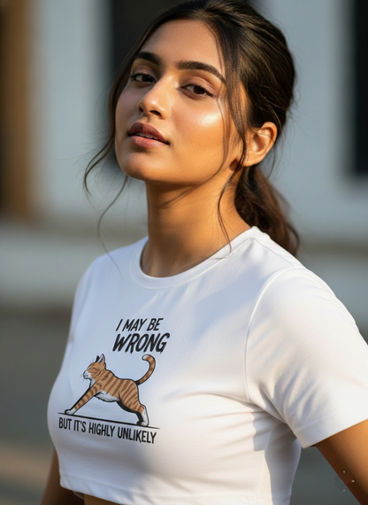 "I May Be Wrong" Women's Crop Top Crop Top