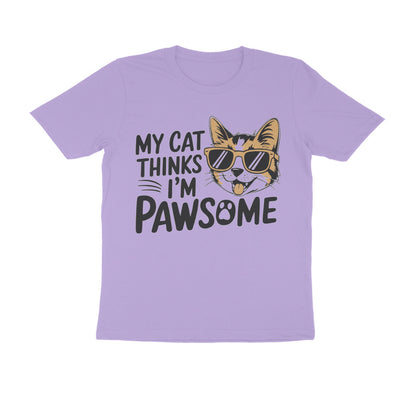 Iris Lavender Pawsome Mens Graphic TShirt Tshirt