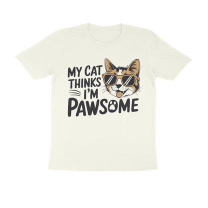 Ivory Pawsome Mens Graphic TShirt Tshirt