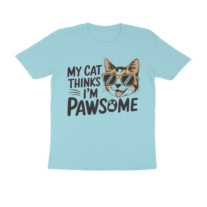 Surf Blue Pawsome Mens Graphic TShirt Tshirt