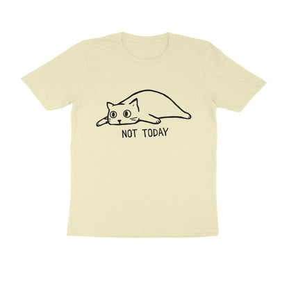 Almond "Not Today" Cat Men's Tee Tshirt