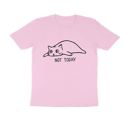 Light Pink "Not Today" Cat Men's Tee Tshirt