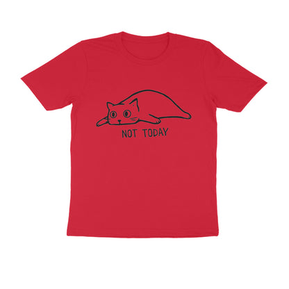 Red "Not Today" Cat Men's Tee Tshirt