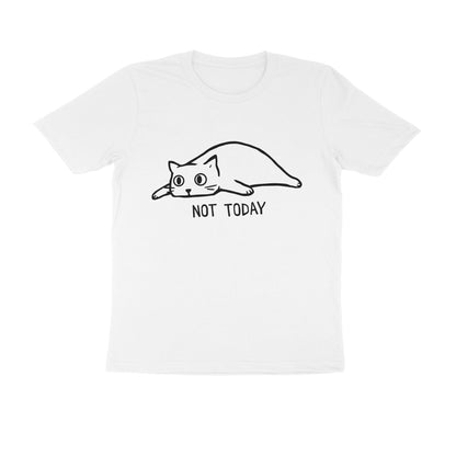 White "Not Today" Cat Men's Tee Tshirt