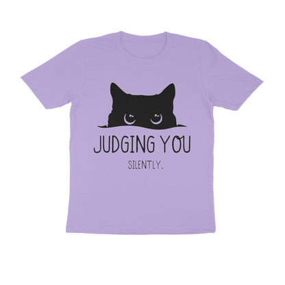 Iris Lavender "Judging You Silently" Men's Cat T-Shirt Tshirt