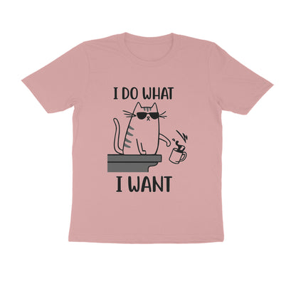 Pastel Dusty "I Do What I Want" Funny Cat Men's T-Shirt Tshirt