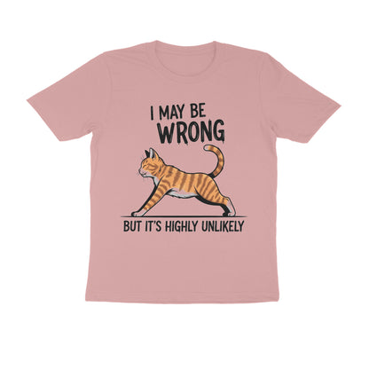 Pastel Dusty "I May Be Wrong" Funny Confident Cat T-Shirt Tshirt
