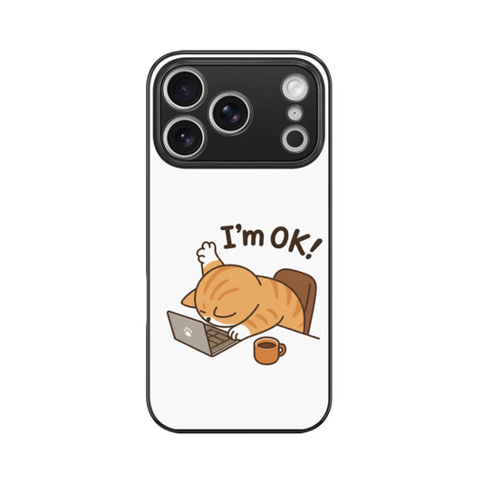 Apple iPhone 17 Pro I am OK premium glass phone case IPhone Glass Phone Cases