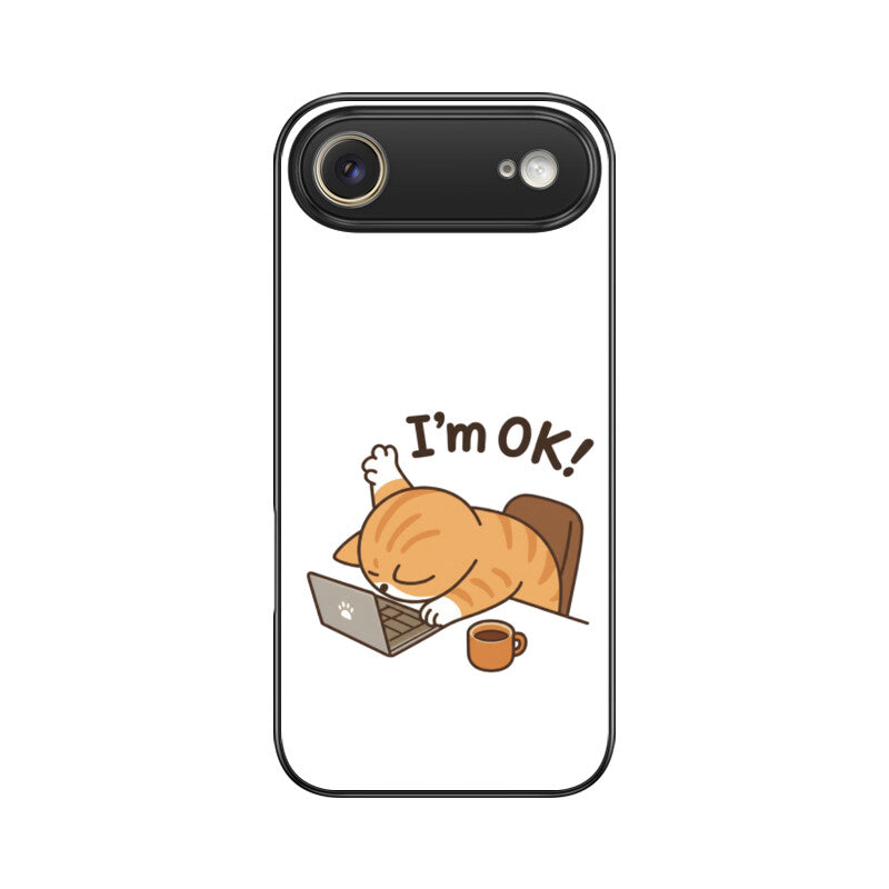 Apple iPhone 17 Air I am OK premium glass phone case IPhone Glass Phone Cases