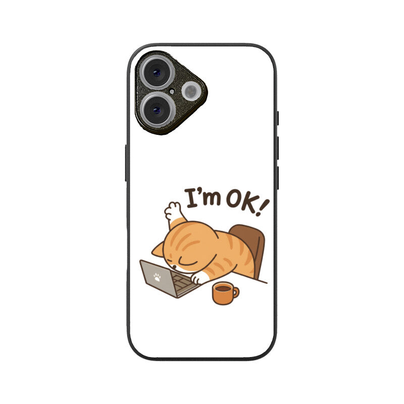 Apple iPhone 16 I am OK premium glass phone case IPhone Glass Phone Cases