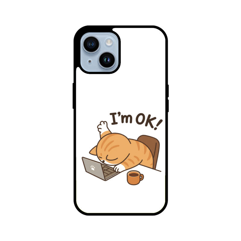 Apple iPhone 15 I am OK premium glass phone case IPhone Glass Phone Cases