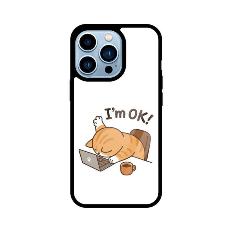 Apple iPhone 13 Pro I am OK premium glass phone case IPhone Glass Phone Cases