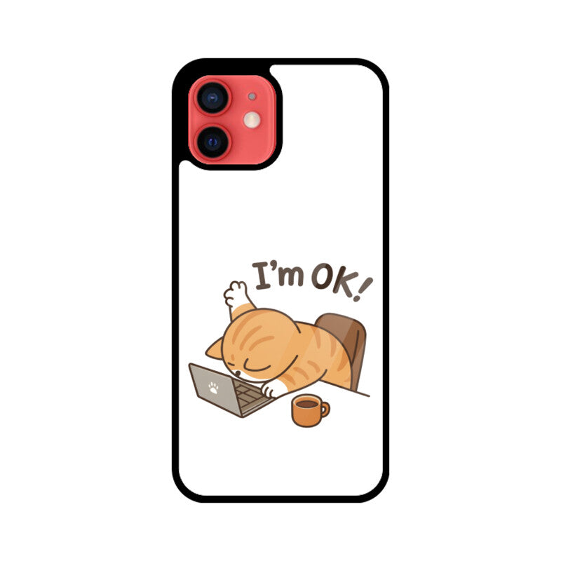 Apple iPhone 12 I am OK premium glass phone case IPhone Glass Phone Cases