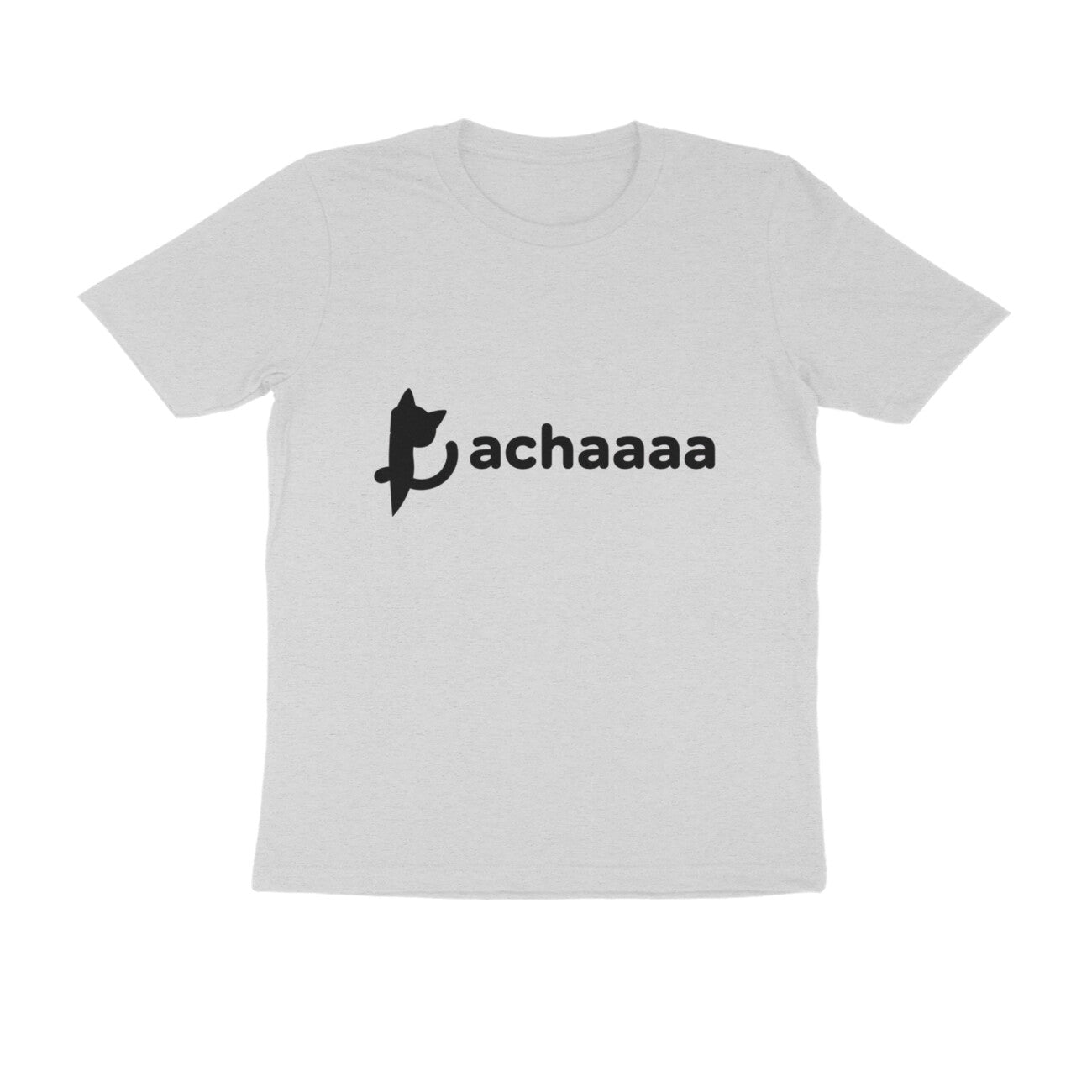 Melange Grey Minimalist Achaaaa Cat Funny Streetwear TShirt Tshirt