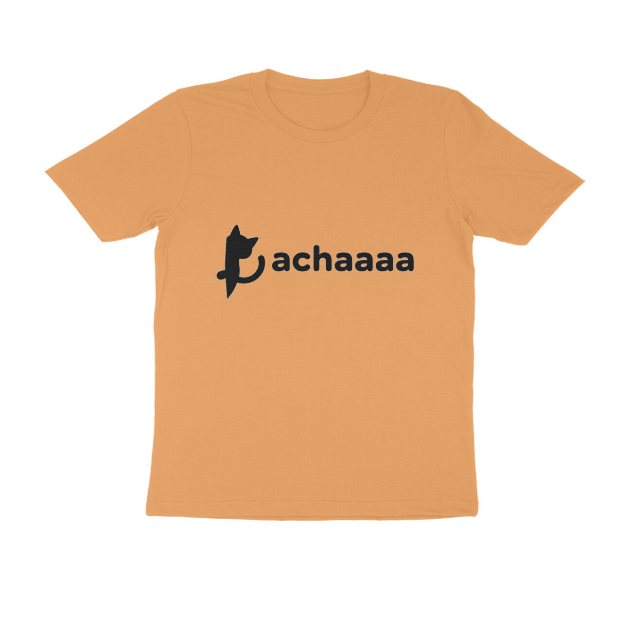 Mustard Yellow Minimalist Achaaaa Cat Funny Streetwear TShirt Tshirt