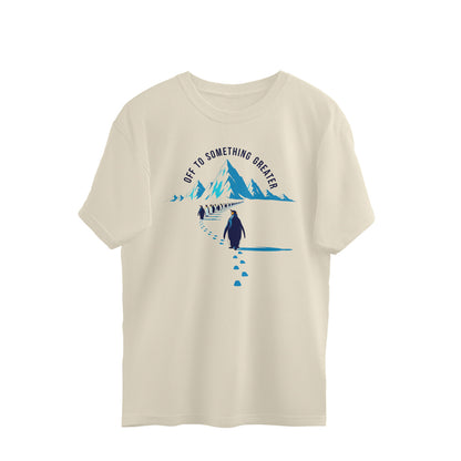 Off White M Motivational Penguin March - Off To Something Greater Graphic Merchandise Tshirt