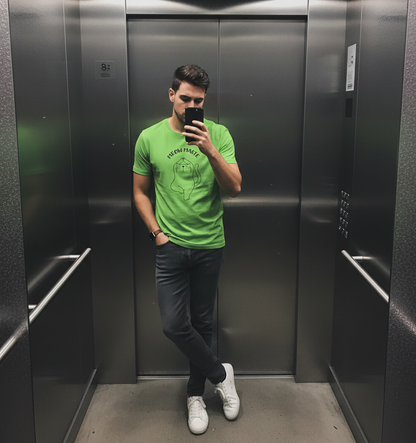 Meowmaste Yoga Cat T-Shirt for Men - Funny Fitness Line Art Tshirt